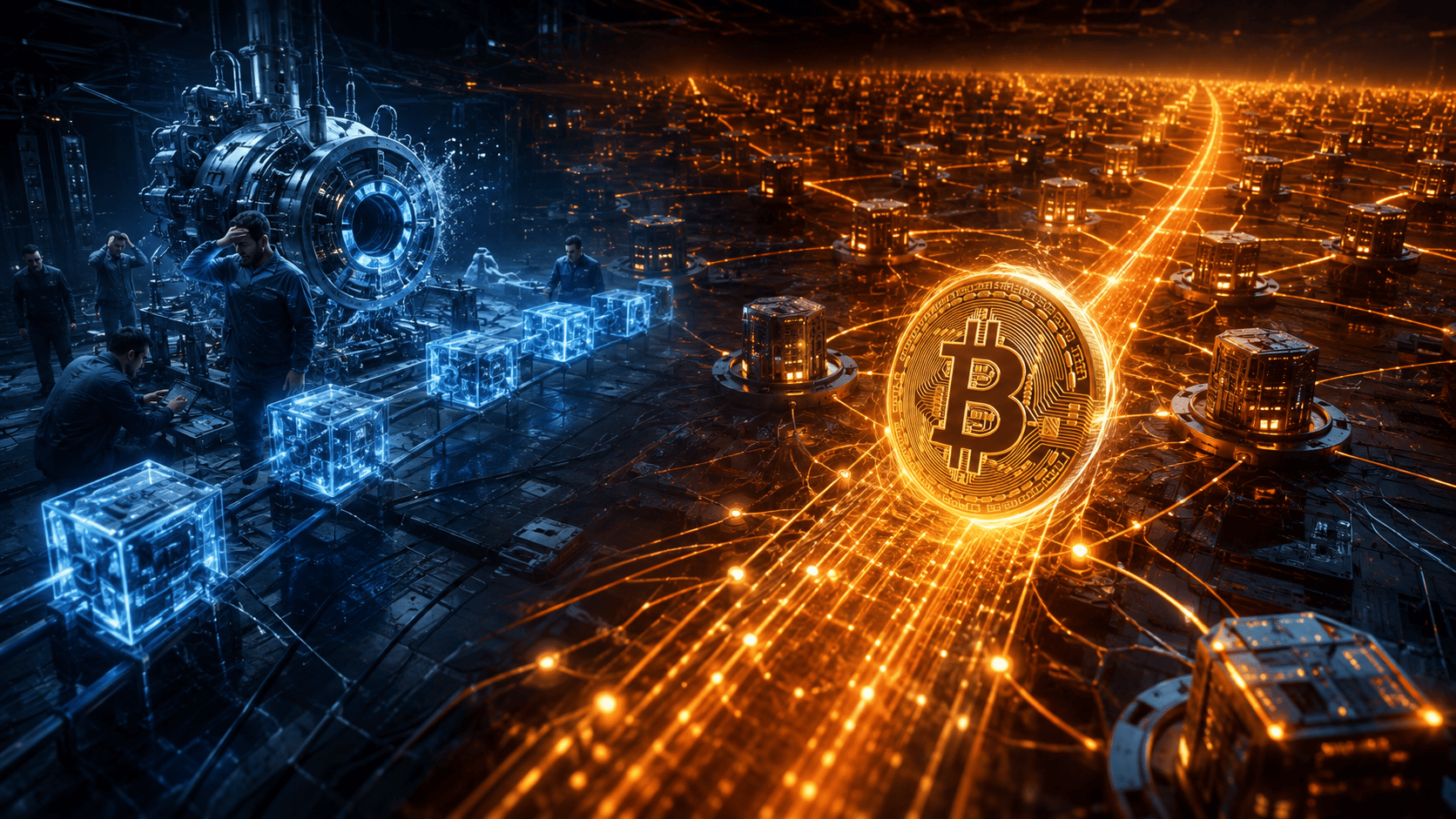 Le réseau Bitcoin continue de produire des blocs tandis qu’une nouvelle blockchain subit un arrêt temporaire