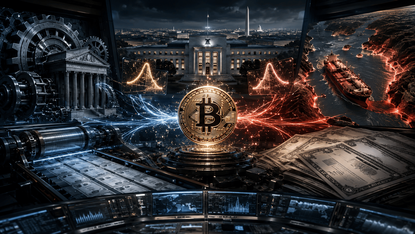 Bitcoin se trouve au centre des pressions exercées par la Fed, l’inflation, la dette et le pétrole