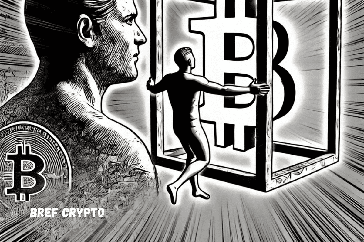 Bitcoin enfermé.