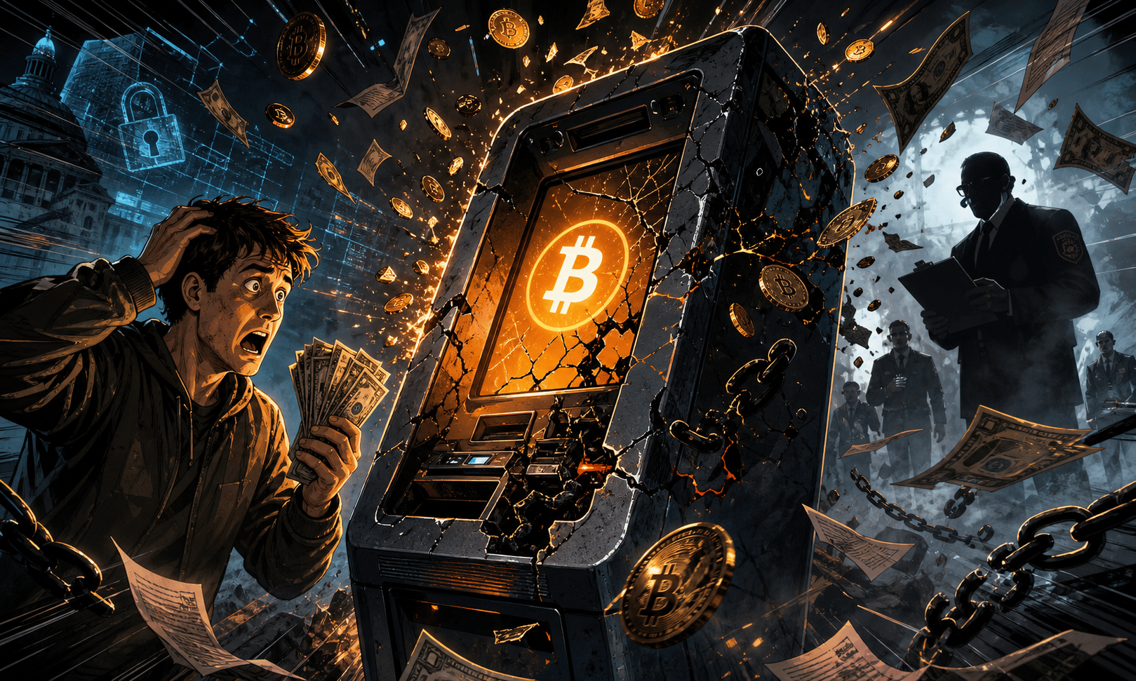 Distributeur Bitcoin Depot fissuré sous pression réglementaire et cyberattaque