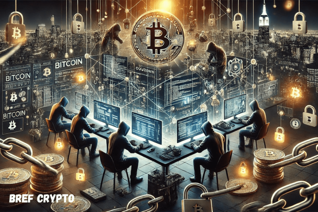 Septs individus volent 300 000 dollars en bitcoin