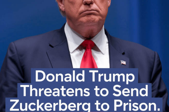 Donald Trump ménace d'envoyer Zuckerberg en prison