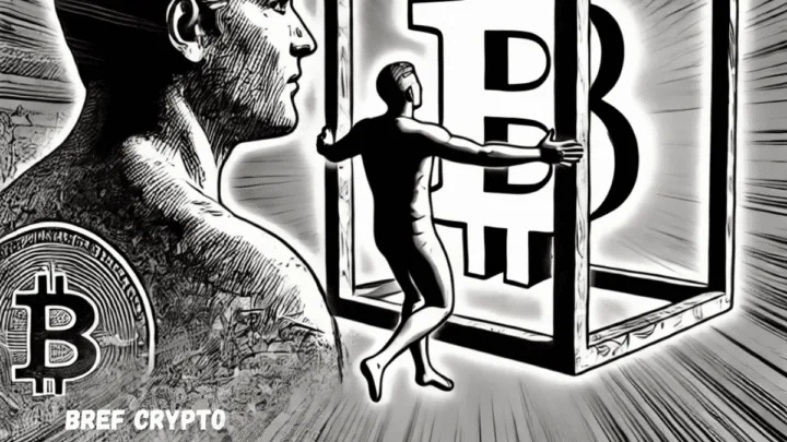 Bitcoin enfermé.