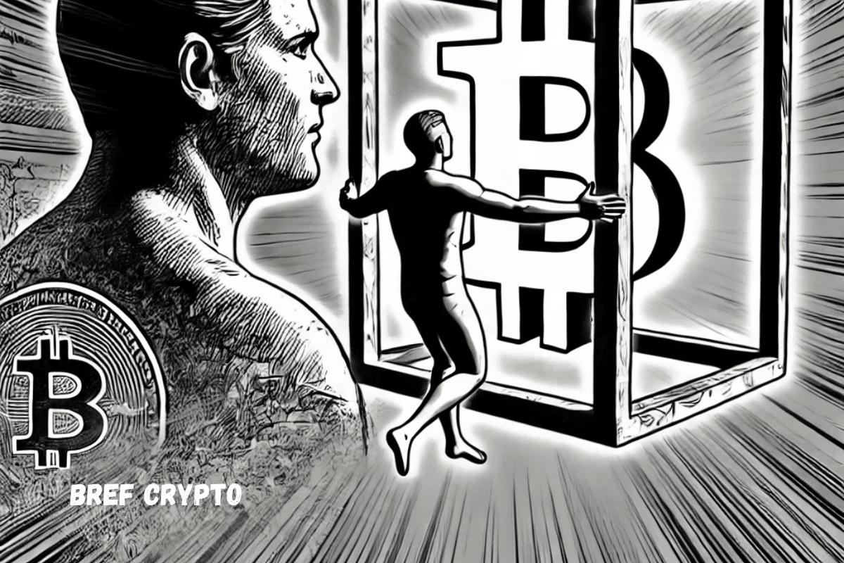 Bitcoin enfermé.