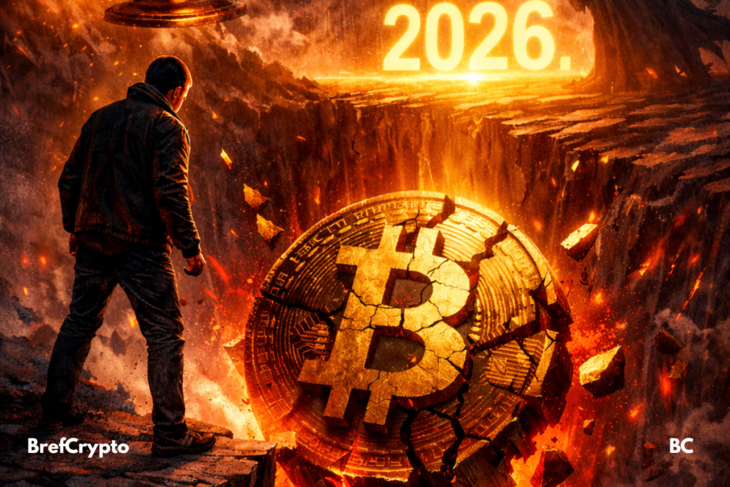 Crypto : un investisseur face à un Bitcoin fissuré