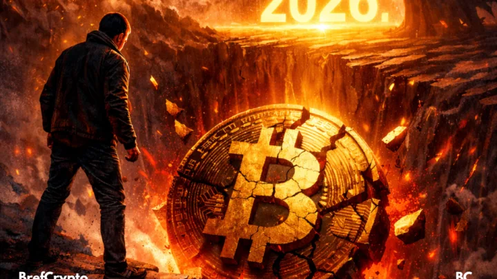 Crypto : un investisseur face à un Bitcoin fissuré