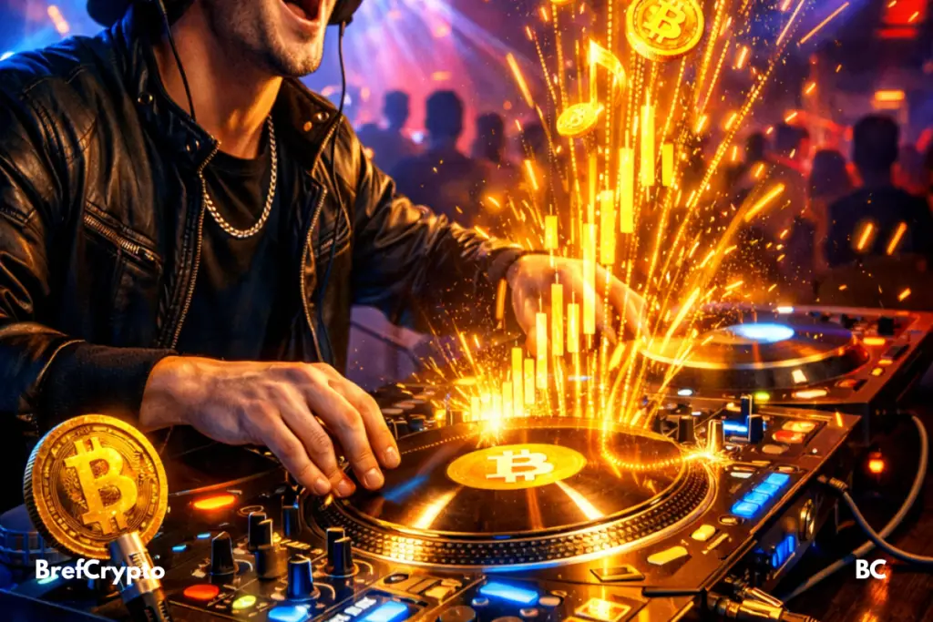 Bitcoin en mode concert : ses montagnes russes deviennent de la musique Le cours du bitcoin joué en music