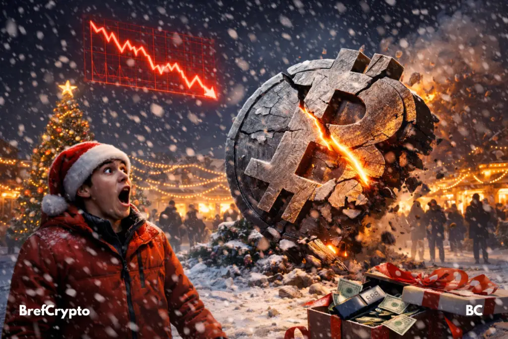 Noël : le Bitcoin s'effondre au cœur de la fête.