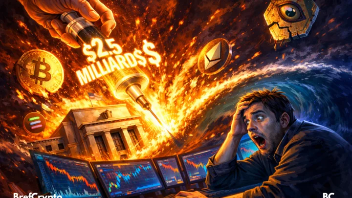 Un trader crypto choqué devant ses écrans