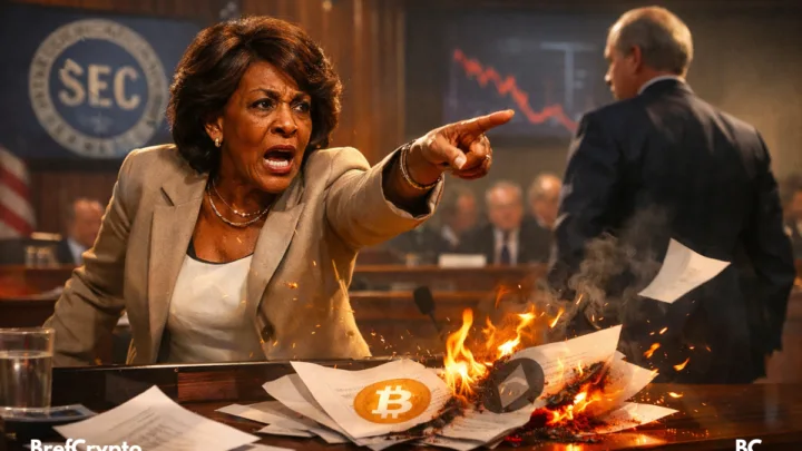 Maxine Waters fustige la SEC : la crypto au cœur d’un nouveau bras de fer à Washington.