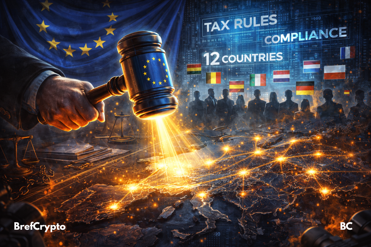 Un marteau crypto européen s’abat sur une carte de l’UE