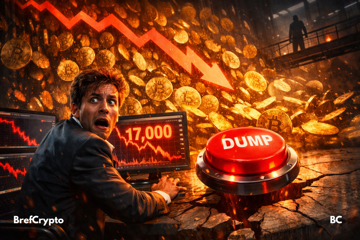 Panique crypto : 17 000 BTC prêts à tout faire basculer.
