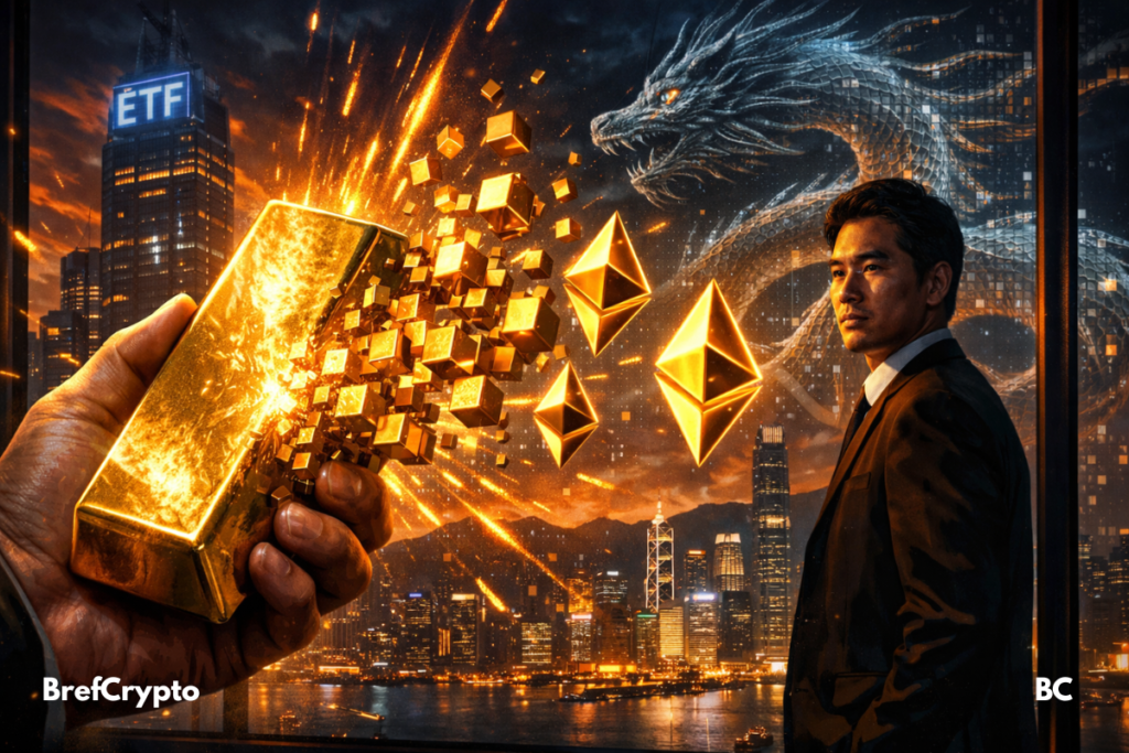 Un lingot d’or se transforme en ETF Ethereum
