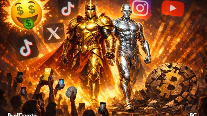 Crypto vs Or sur les réseaux
