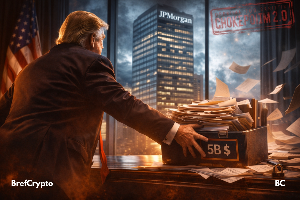 Trump frappe fort avec un procès de 5 milliards contre JPMorgan.