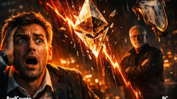 Ethereum bascule : analyse baissière de Brandt, retrait massif de Buterin