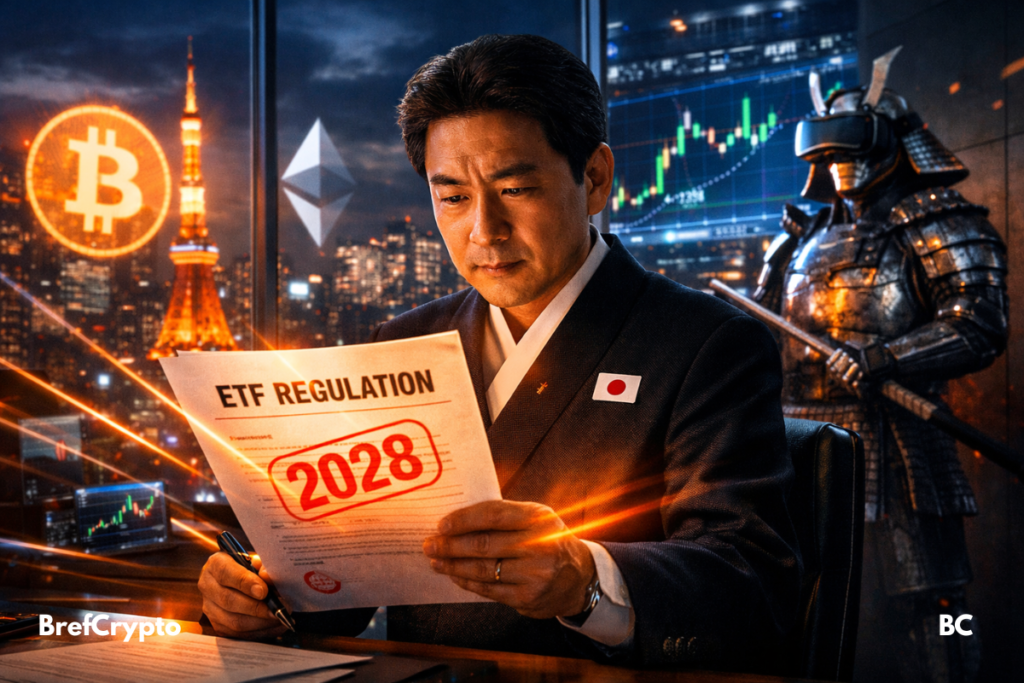 Le japon examine un document "ETF crypto Regulation 2028"