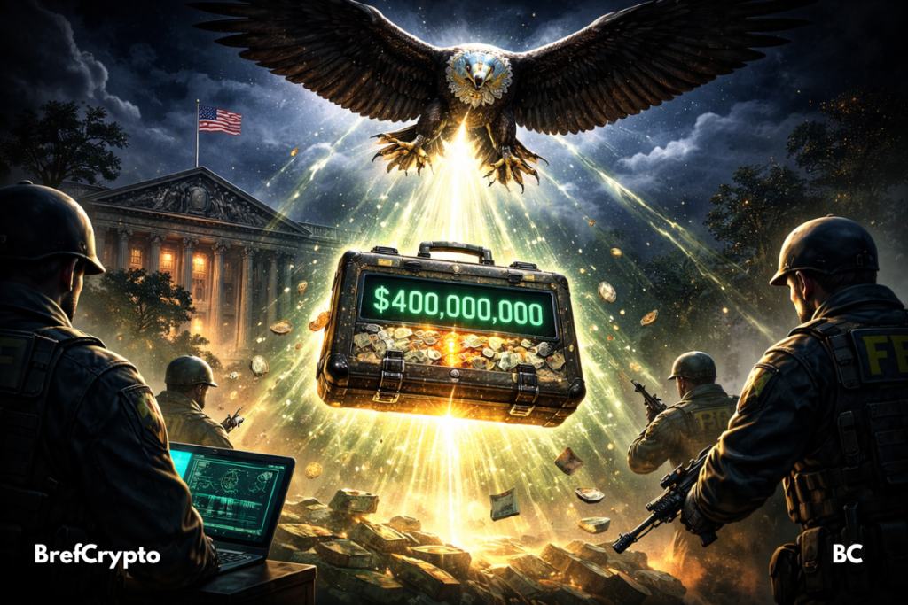 Helix : Les États-Unis récupèrent officiellement 400 M$ en crypto saisis Valise crypto saisie par des USA