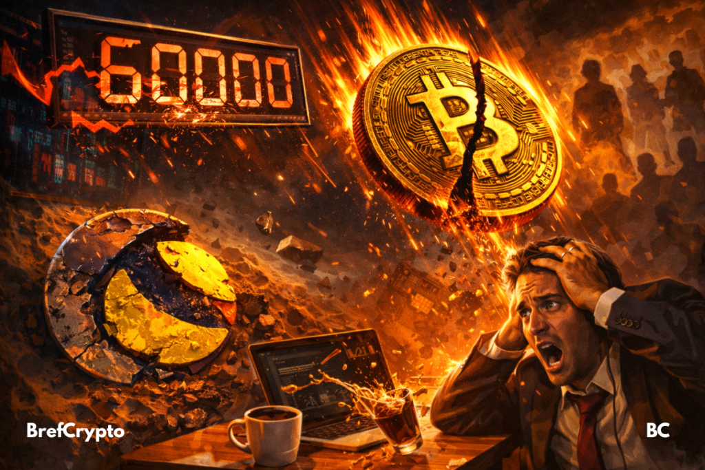 Bitcoin plus faible qu’après LUNA : krach sous 60 000 $ en vue ? Bitcoin vacille : le seuil des 60 000 $ menace.