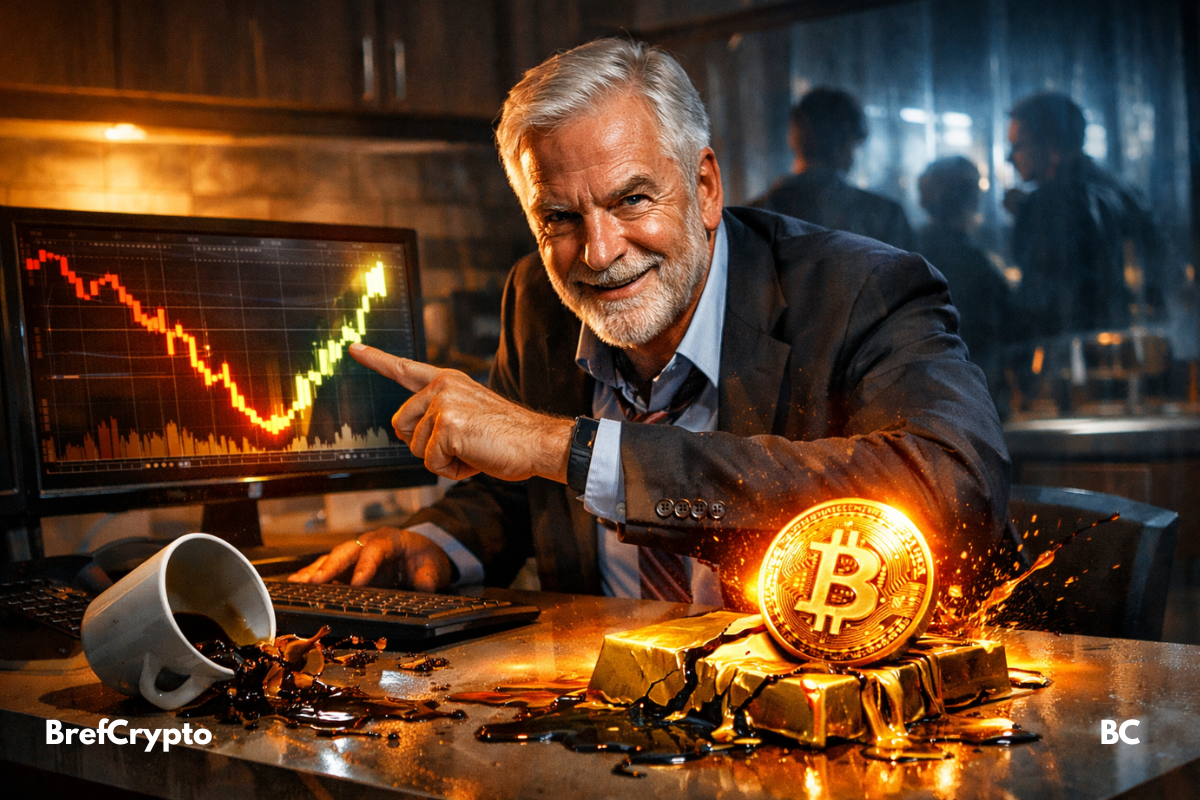 Bitcoin rebondit, l’or vacille : le pari choc du trader.