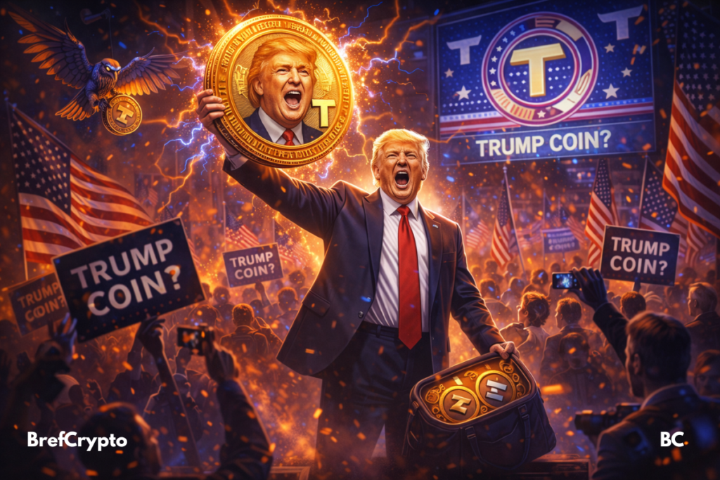 Trump va-t-il lancer une nouvelle crypto ? Donald Trump brandit une crypto "Trump Coin"