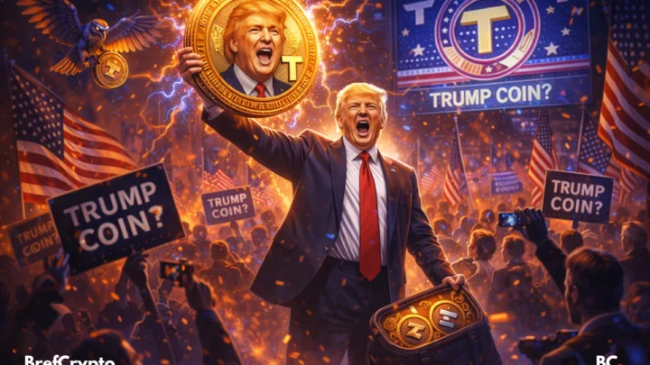 Donald Trump brandit une crypto "Trump Coin"