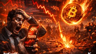Une chute de -50 % du Bitcoin à 70 000 $,