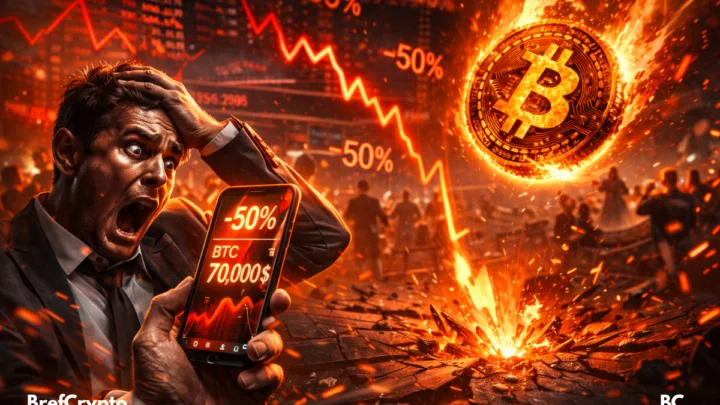 Une chute de -50 % du Bitcoin à 70 000 $,