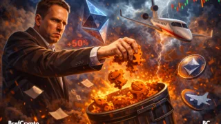 Homme furieux jette la crypto ETH