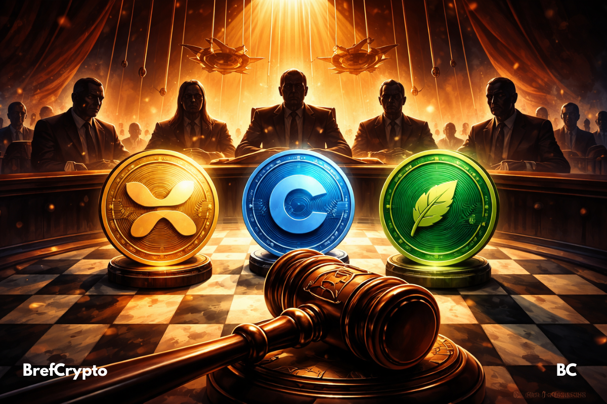 Crypto XRP, Coinbase et Robinhood devant un marteau