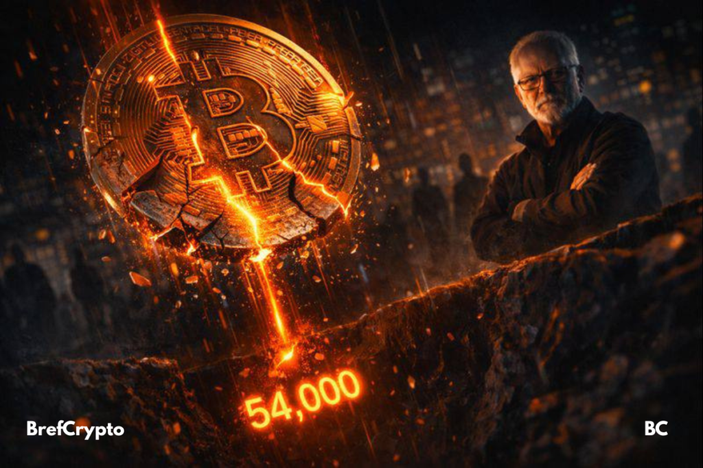 Bitcoin glisse sous ses supports, Brandt alerte sur une correction sévère