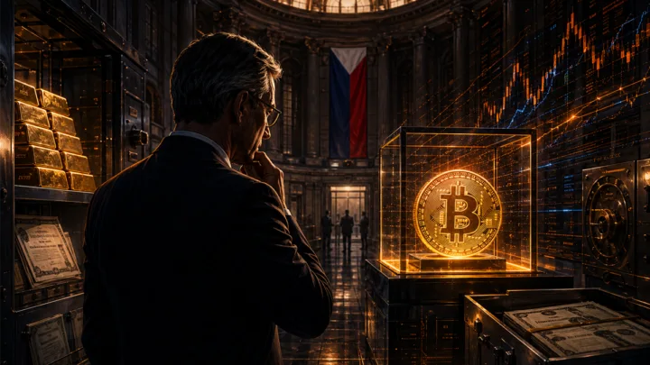 Bitcoin dans un coffre de banque centrale avec des réserves souveraines