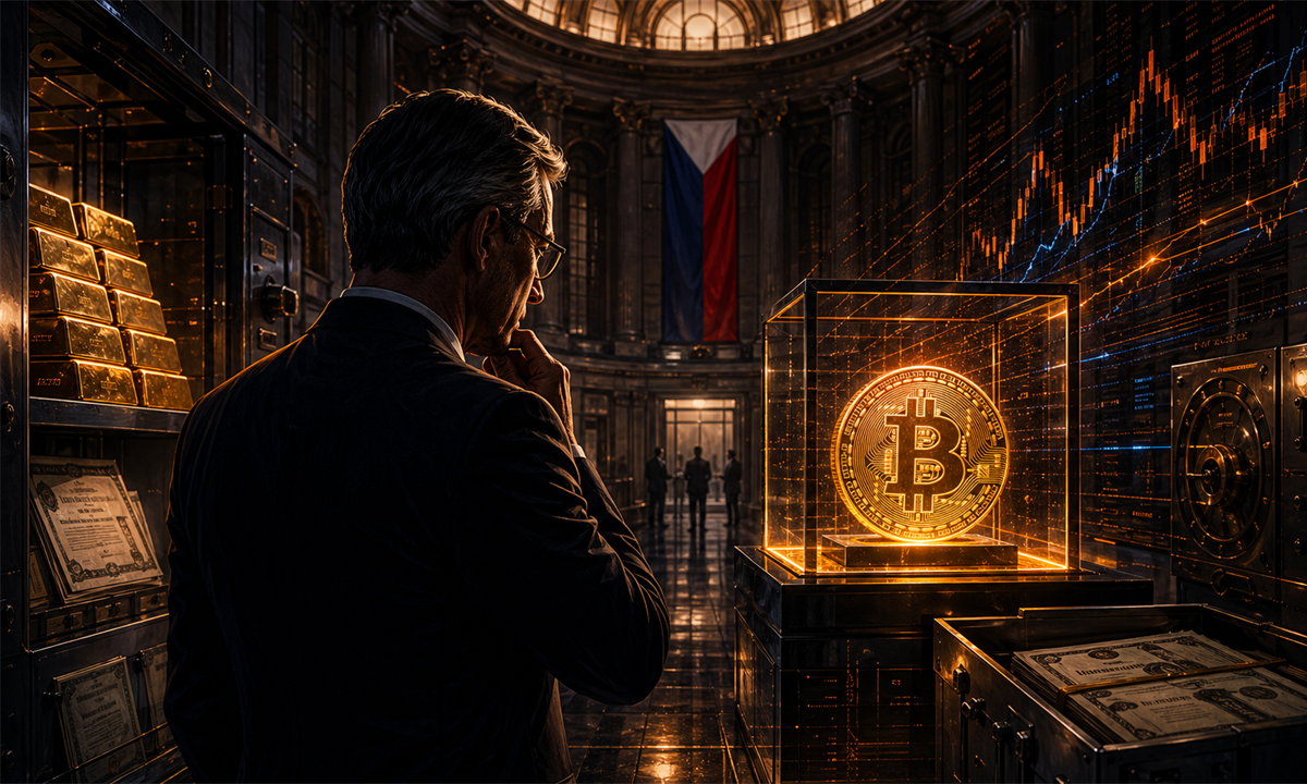 Bitcoin dans un coffre de banque centrale avec des réserves souveraines