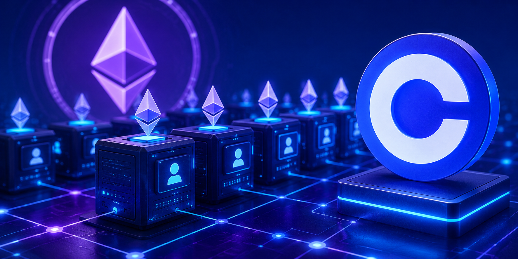 Coinbase impose une limite volontaire de 30 % sur le staking Ethereum.