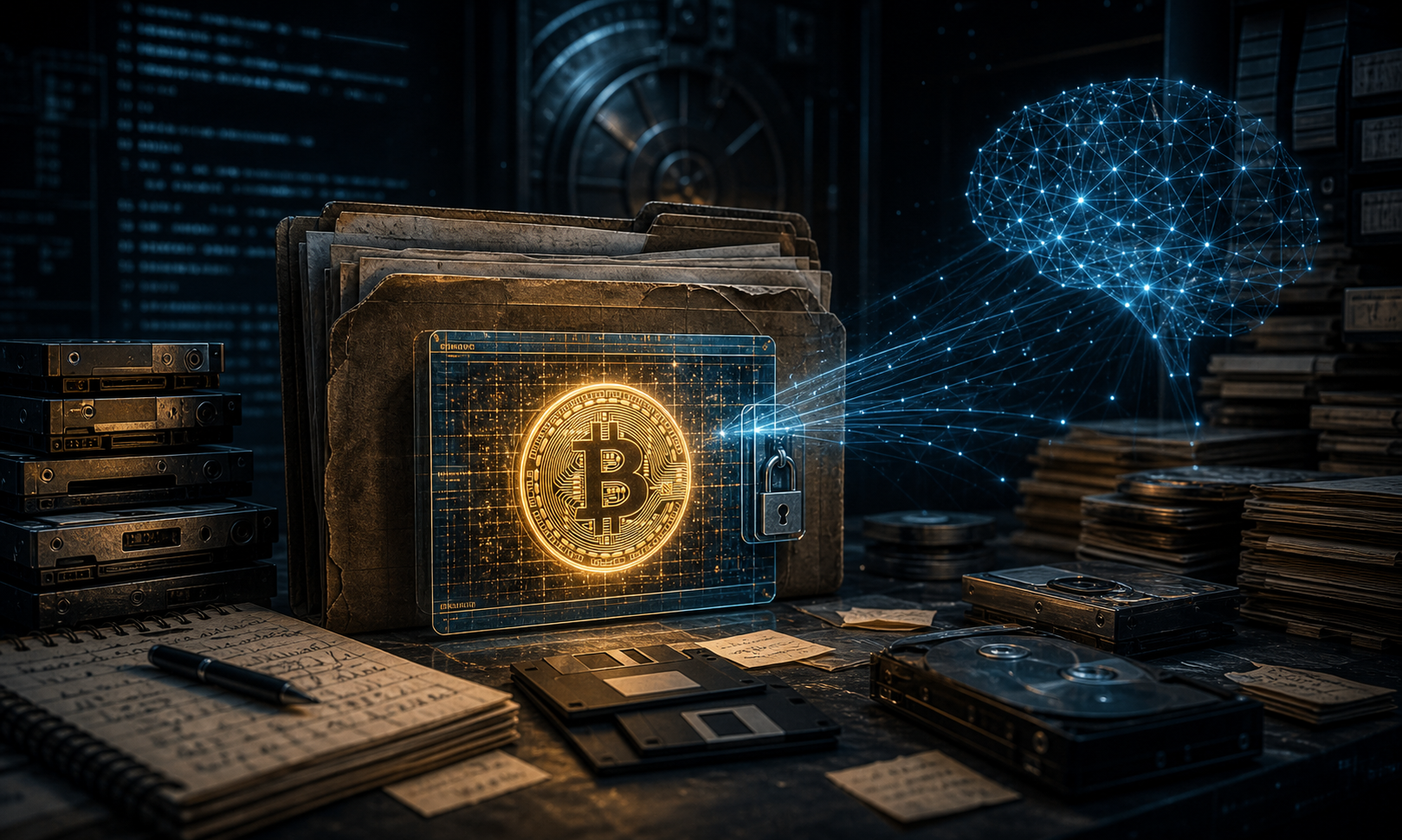 Intelligence artificielle analysant d’anciens fichiers pour retrouver un wallet Bitcoin perdu