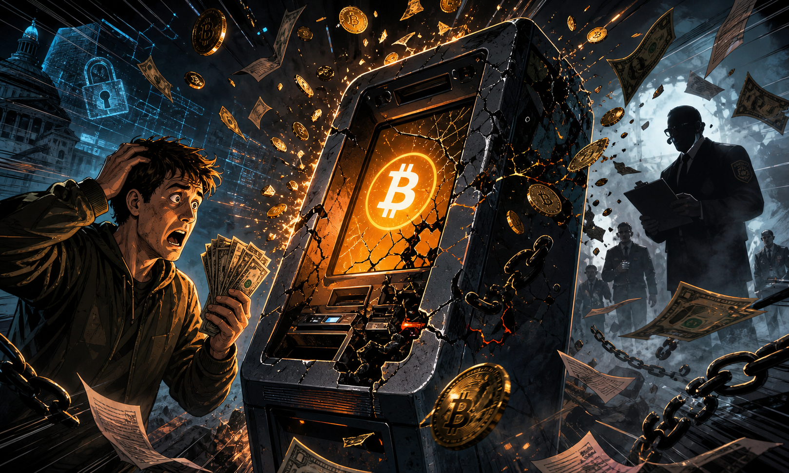 Distributeur Bitcoin Depot fissuré sous pression réglementaire et cyberattaque