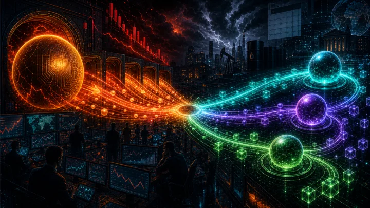Flux sortant des ETF Bitcoin se redistribuant vers plusieurs actifs crypto