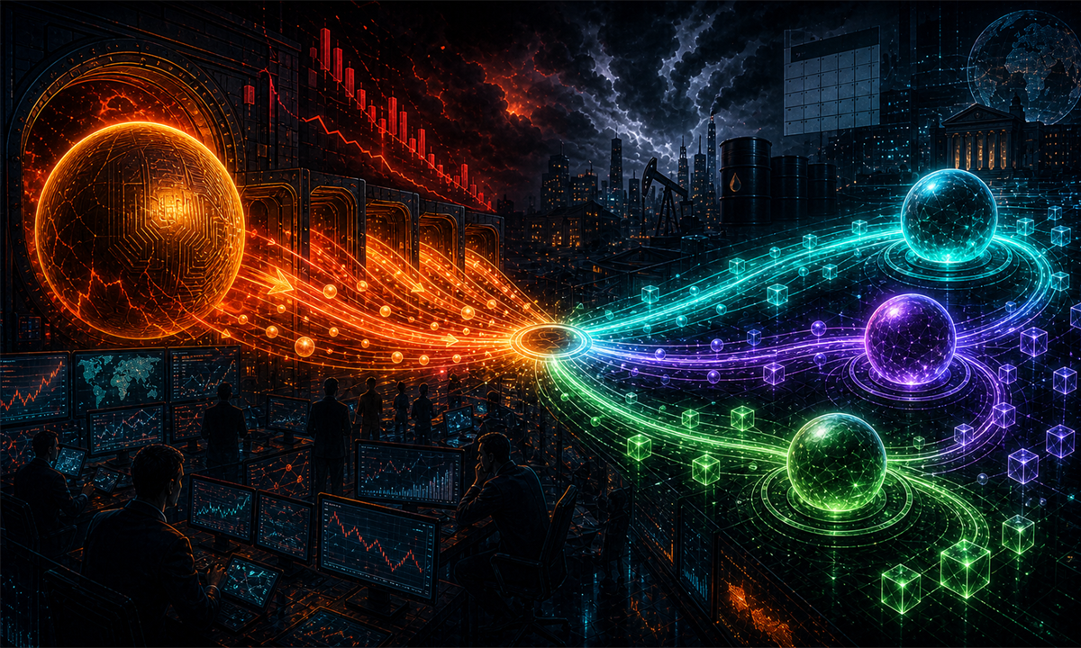 Flux sortant des ETF Bitcoin se redistribuant vers plusieurs actifs crypto