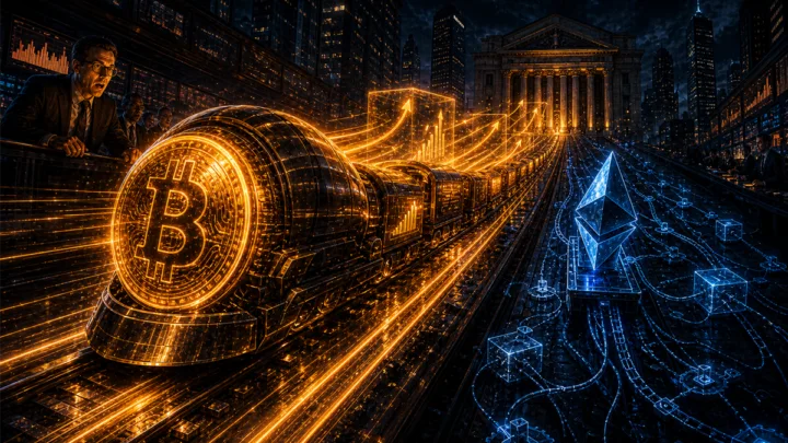 Bitcoin fonce devant Ethereum sur des rails financiers institutionnels