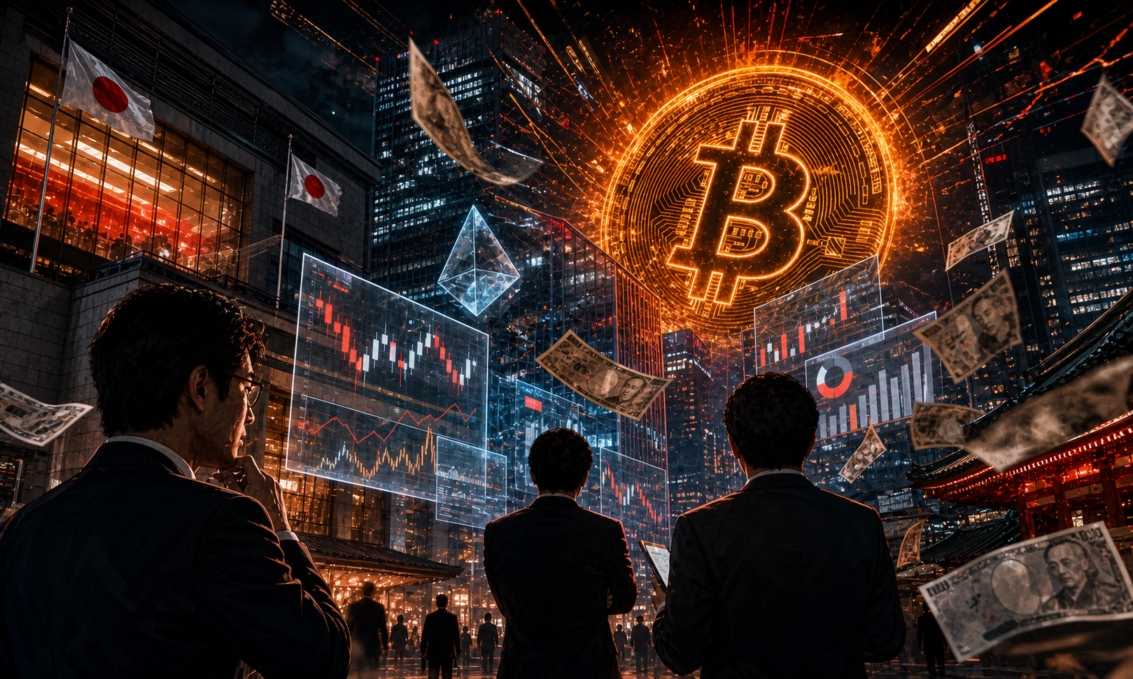Bitcoin au Japon avec JPX préparant des ETF crypto pour 2027