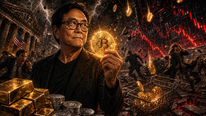 Kiyosaki voit le krach 2026-2027 comme une opportunité d’achat Bitcoin