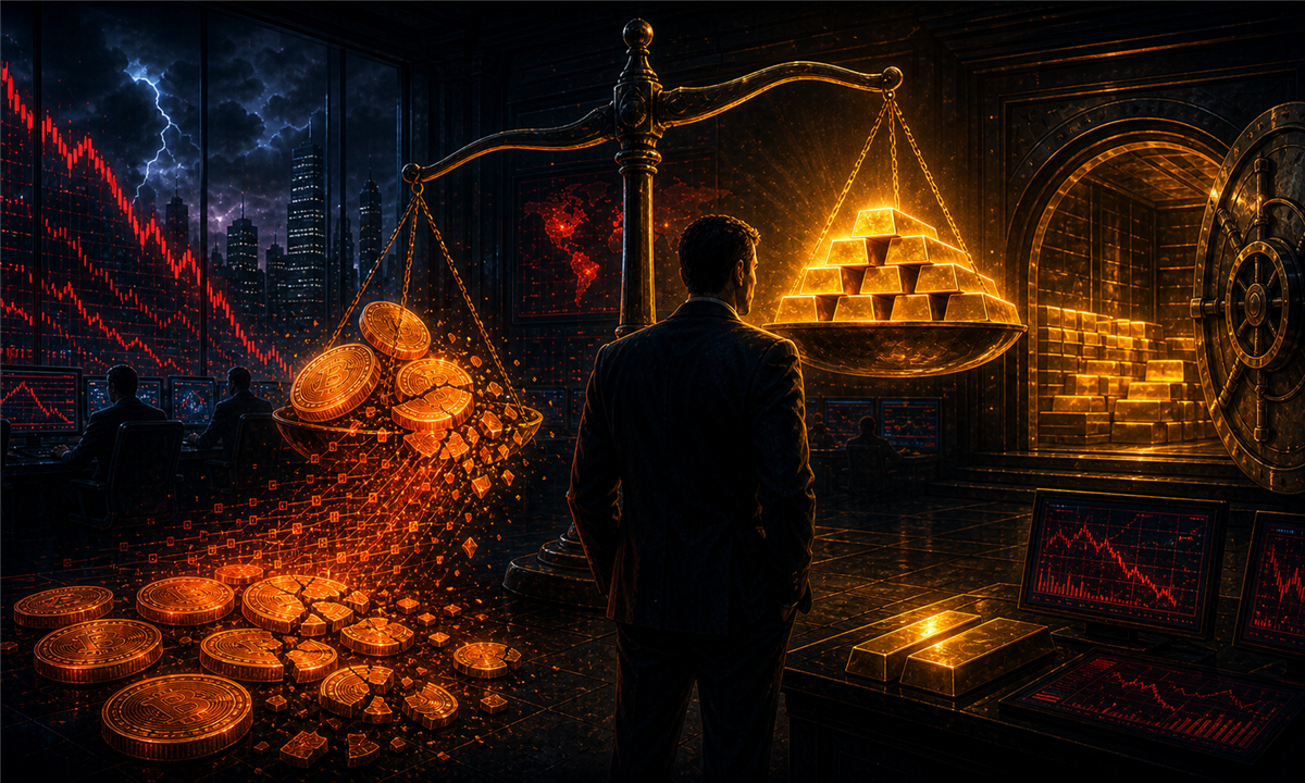 Illustration du débat entre Bitcoin comme or numérique et l’or physique