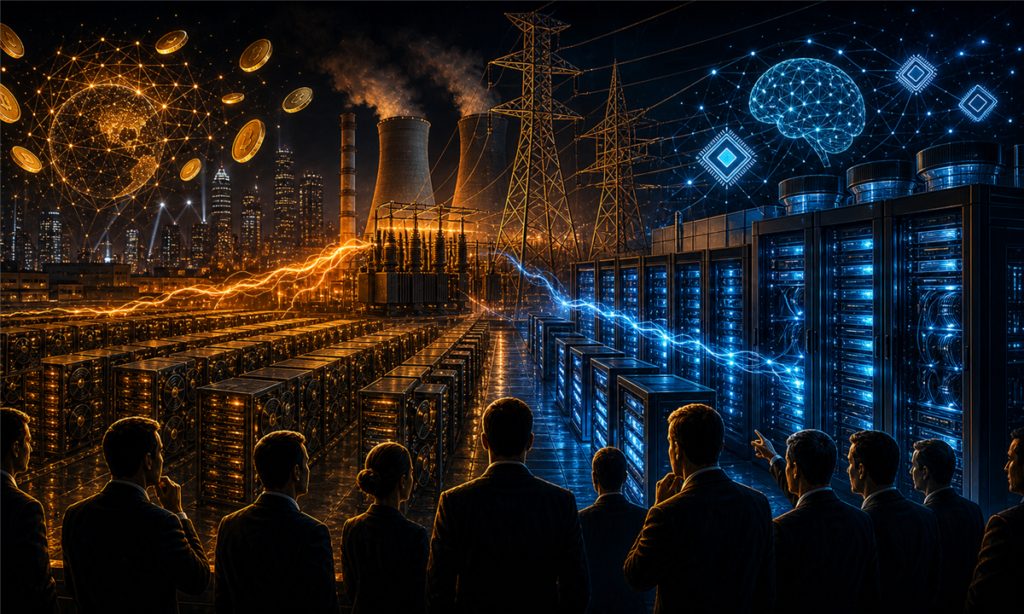 Mineurs Bitcoin transformant leurs infrastructures en centres de données pour l'IA