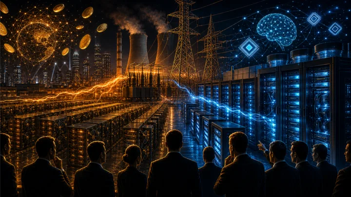 Mineurs Bitcoin transformant leurs infrastructures en centres de données pour l'IA