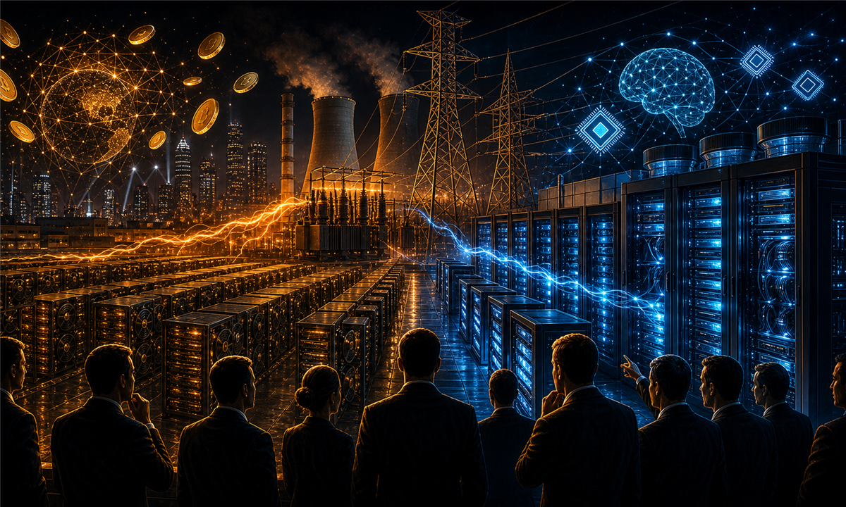 Mineurs Bitcoin transformant leurs infrastructures en centres de données pour l'IA