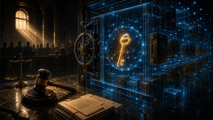 Tribunal face à un coffre cryptographique contenant des wallets Bitcoin dormants