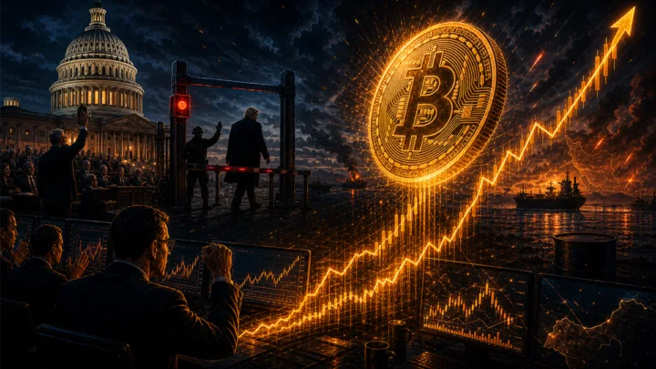 Bitcoin rebondissant devant le Capitole américain et une barrière politique liée à l’Iran