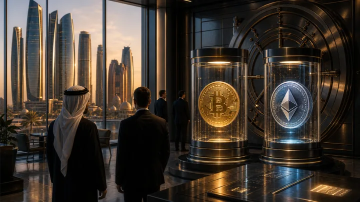 Coffre-fort institutionnel pour Bitcoin et Ethereum à Abu Dhabi