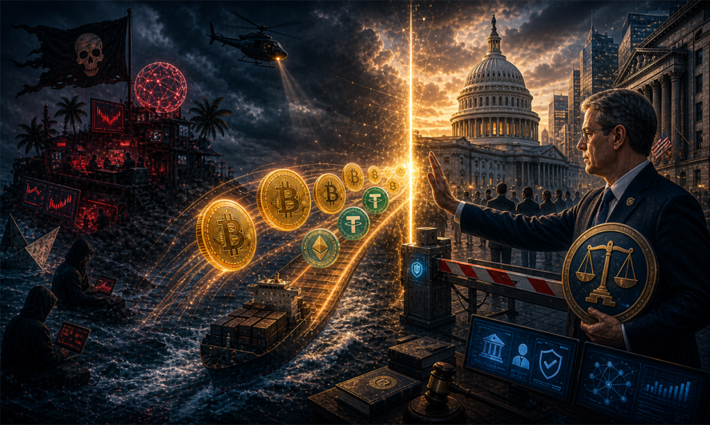 Crypto : Bessent veut rapatrier le marché pour couper court au Far West offshore Scott Bessent veut rapatrier la crypto offshore aux États-Unis