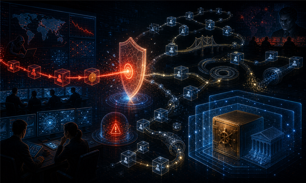 Centre de conformité crypto surveillant les risques directs et indirects